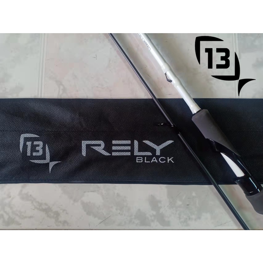 13 FISHING RELY BLACK SPINNING / CASTING ROD