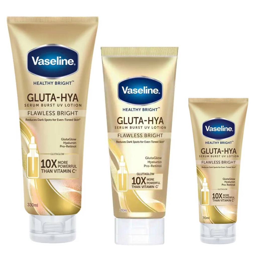 Vaseline GlutaHya Serum Burst UV Lotion Flawless Bright (Exp 2024