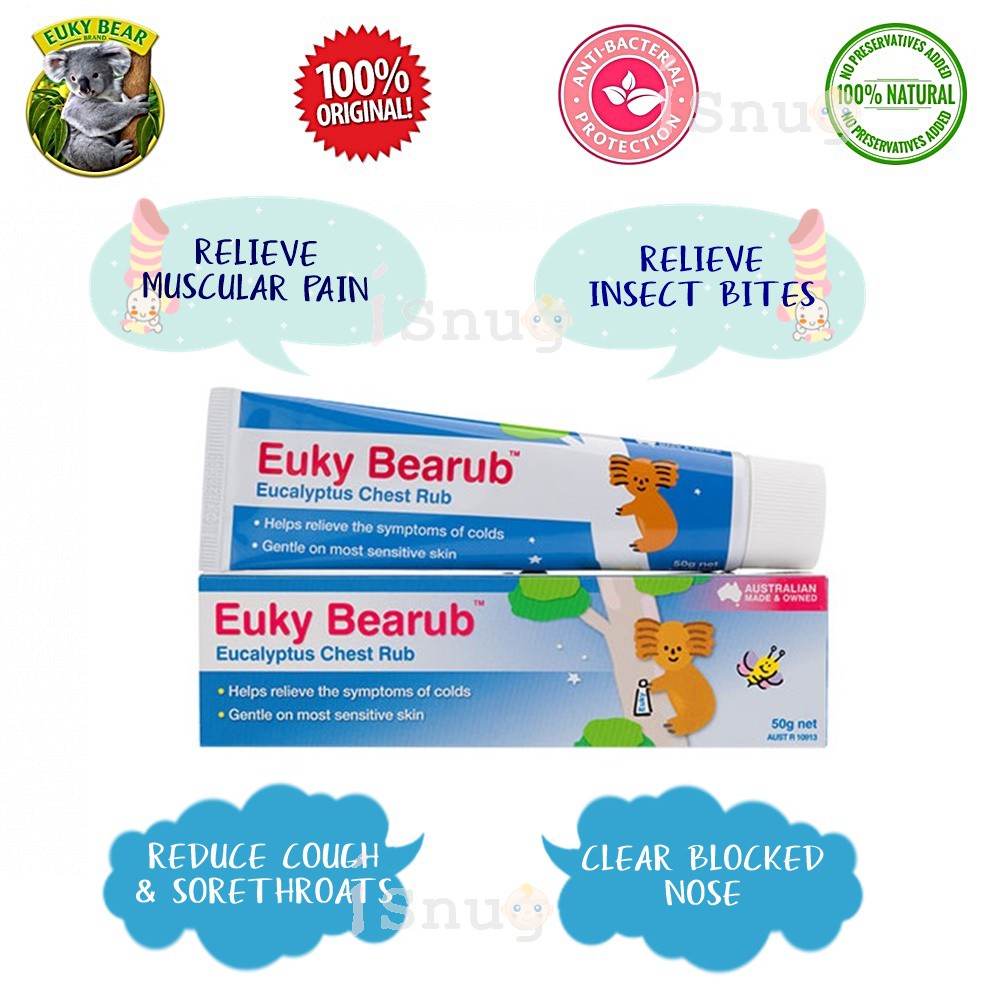 Euky Bear Bearub Chest Rub 50g (Expiry 03/2021) Shopee Malaysia
