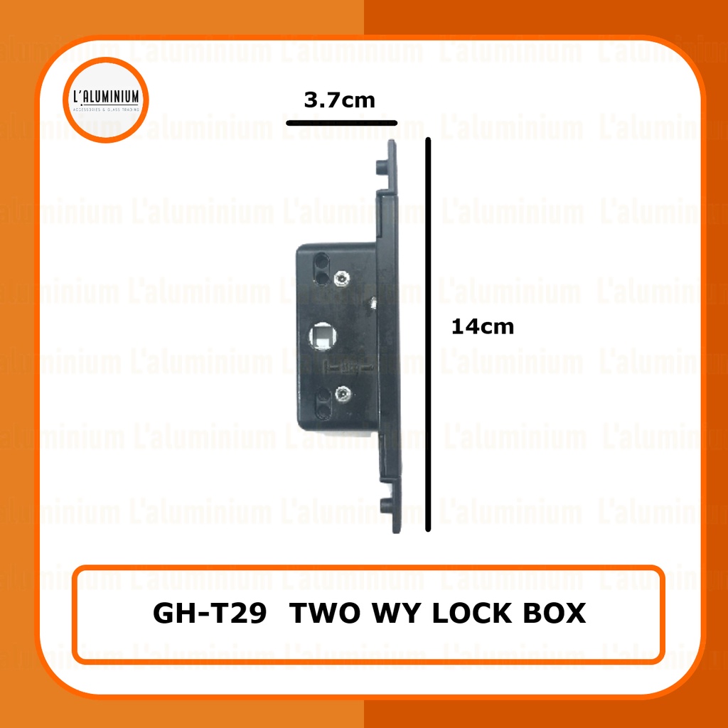 LOCK CASE T-29 MULTIPOINT EXPOSED ALUMINIUM FOLDING DOOR HIGH ...