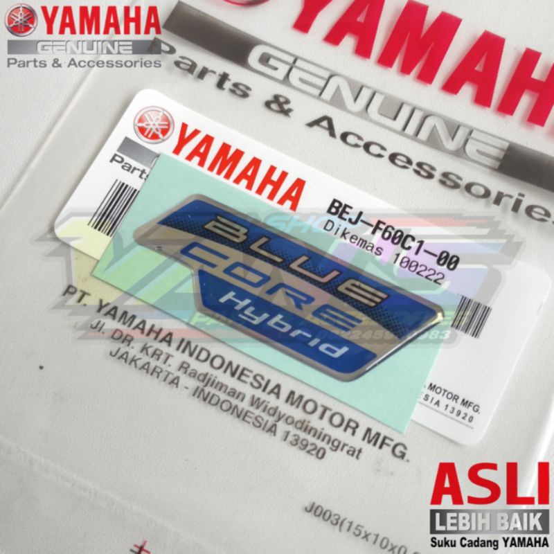 Original Yamaha Genuine Parts Blue Core Hybrid Emblem Emblem Yamaha ...