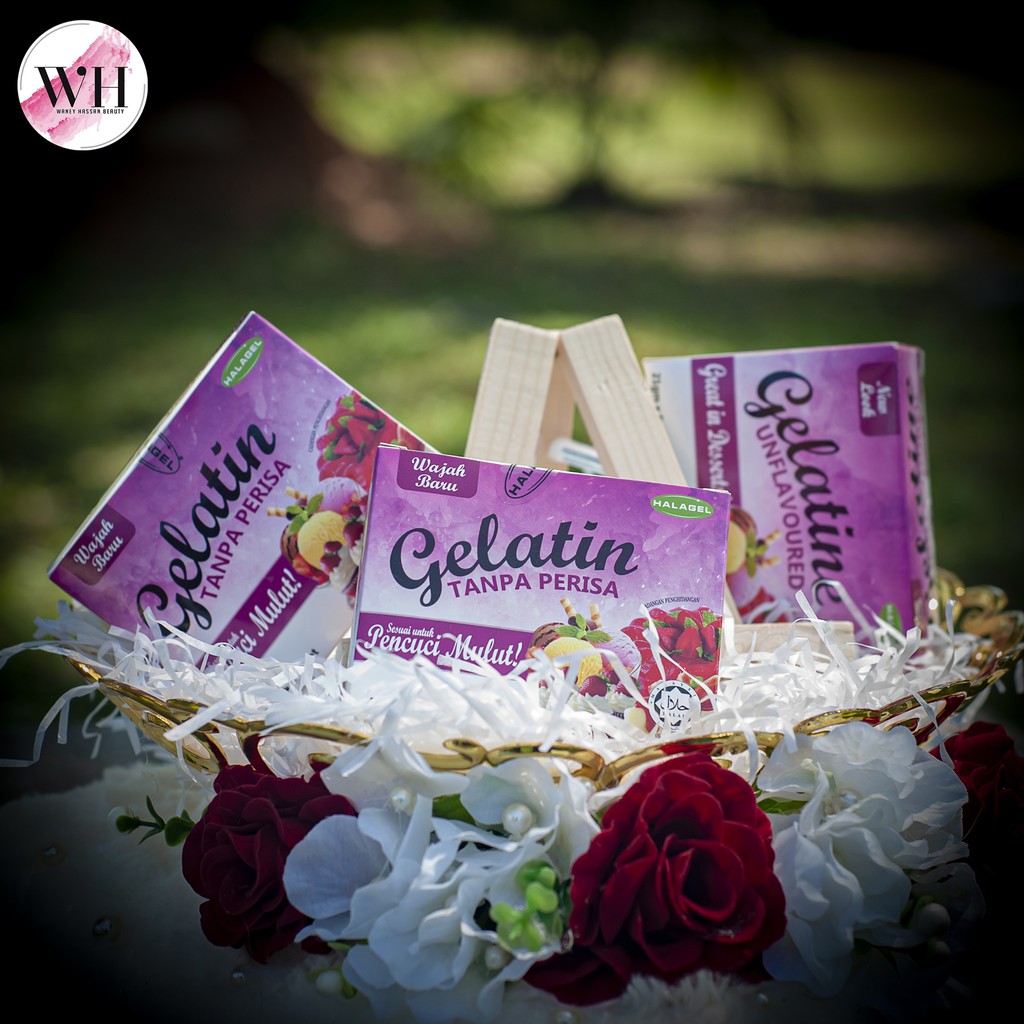 HALAGEL BOVINE GELATIN HALAL TANPA PERISA (21GM X 5 SACHETS) GELATINE