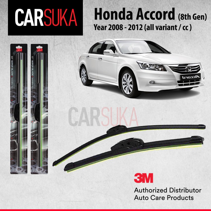 Honda accord on sale wiper size