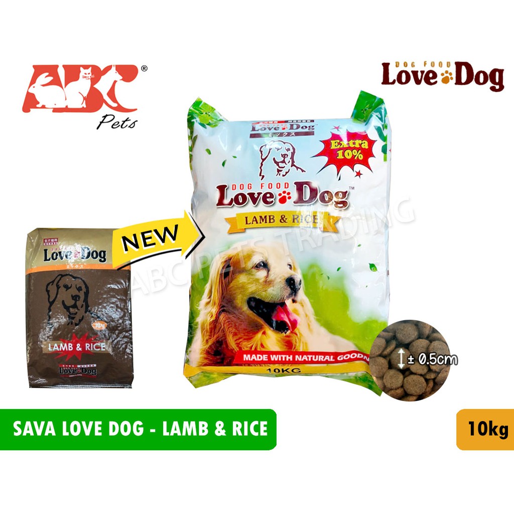 Sava Love Dog - Lamb & Rice (10kg) | Dry Dog Food | Shopee Malaysia