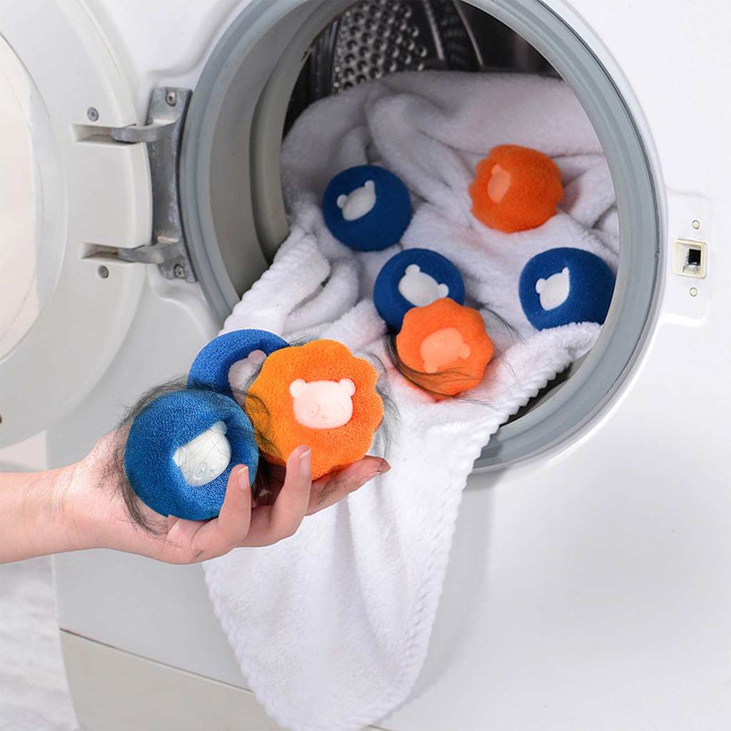 EPAY Hair Catcher Decontamination Reusable 3pcs Space Saving The Sponge Dryer Ball For Clothing