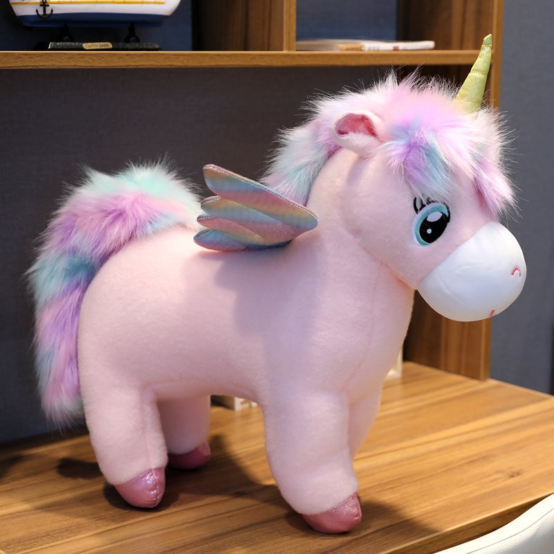 Big fluffy unicorn stuffed animal on sale