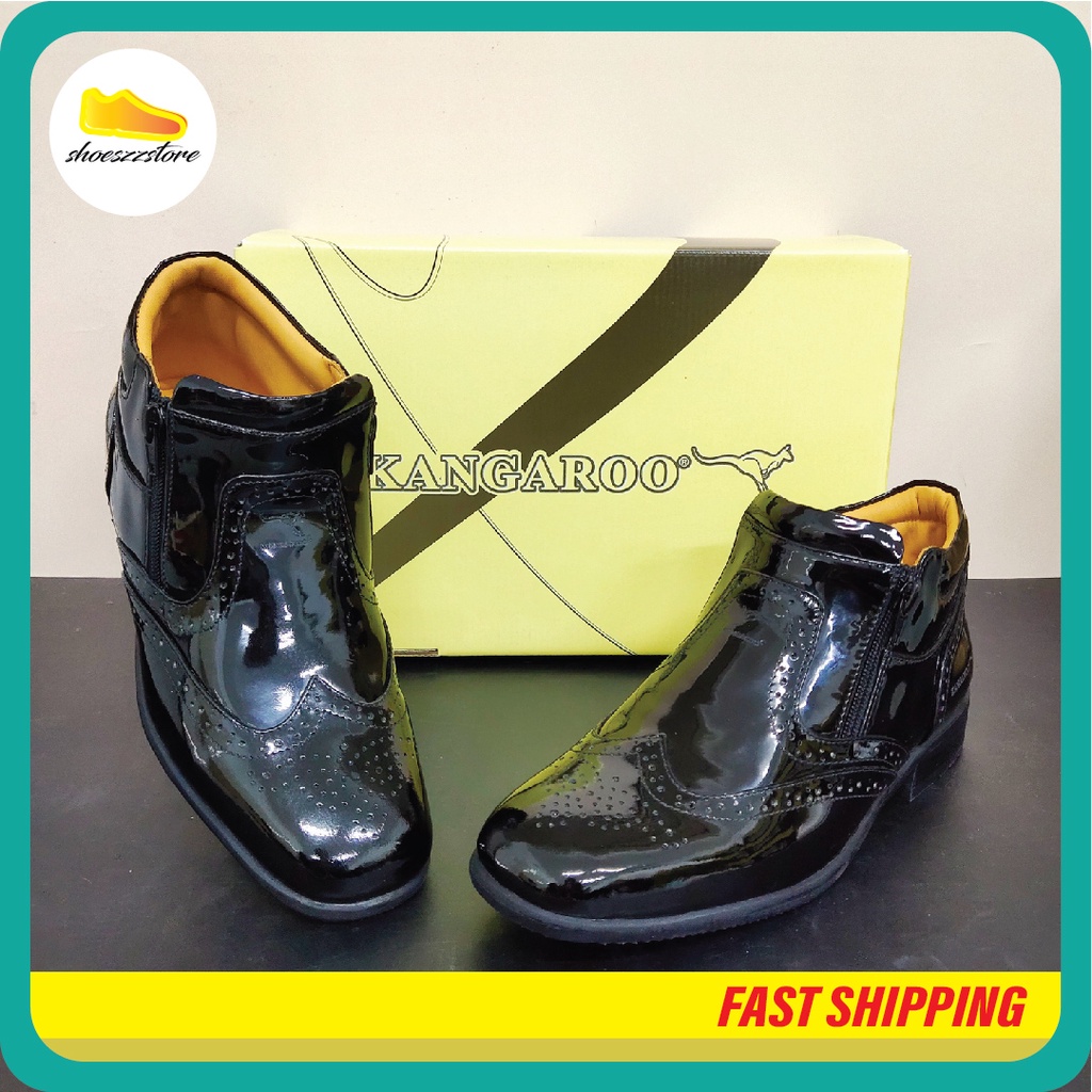 💯original Kangaroo Mens Mid Cut Leather Formal Footwear Kasut Formal