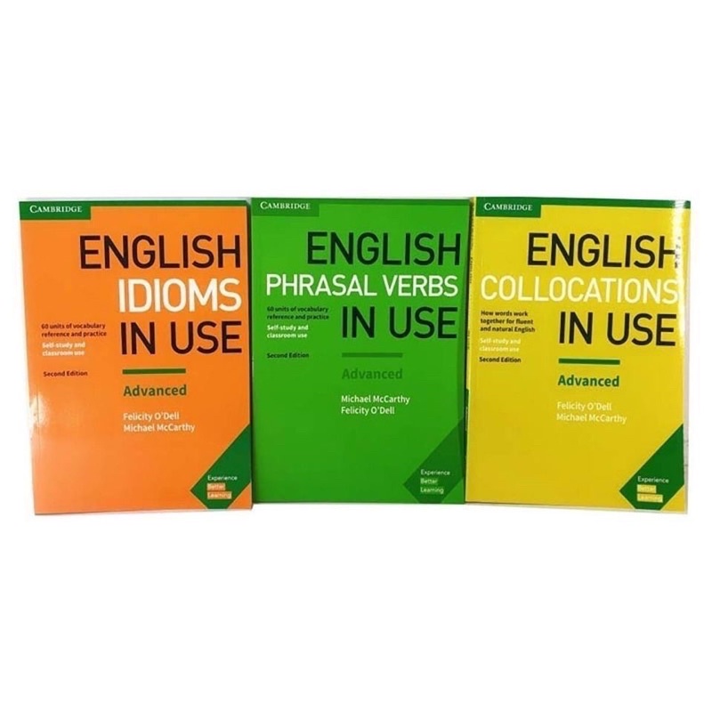 (3books) English idioms in use phrasal verbs collocations | Shopee Malaysia