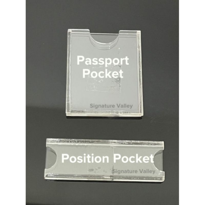 Acrylic Passport pocket & Position Frame Bulk Order (10sets and above ...
