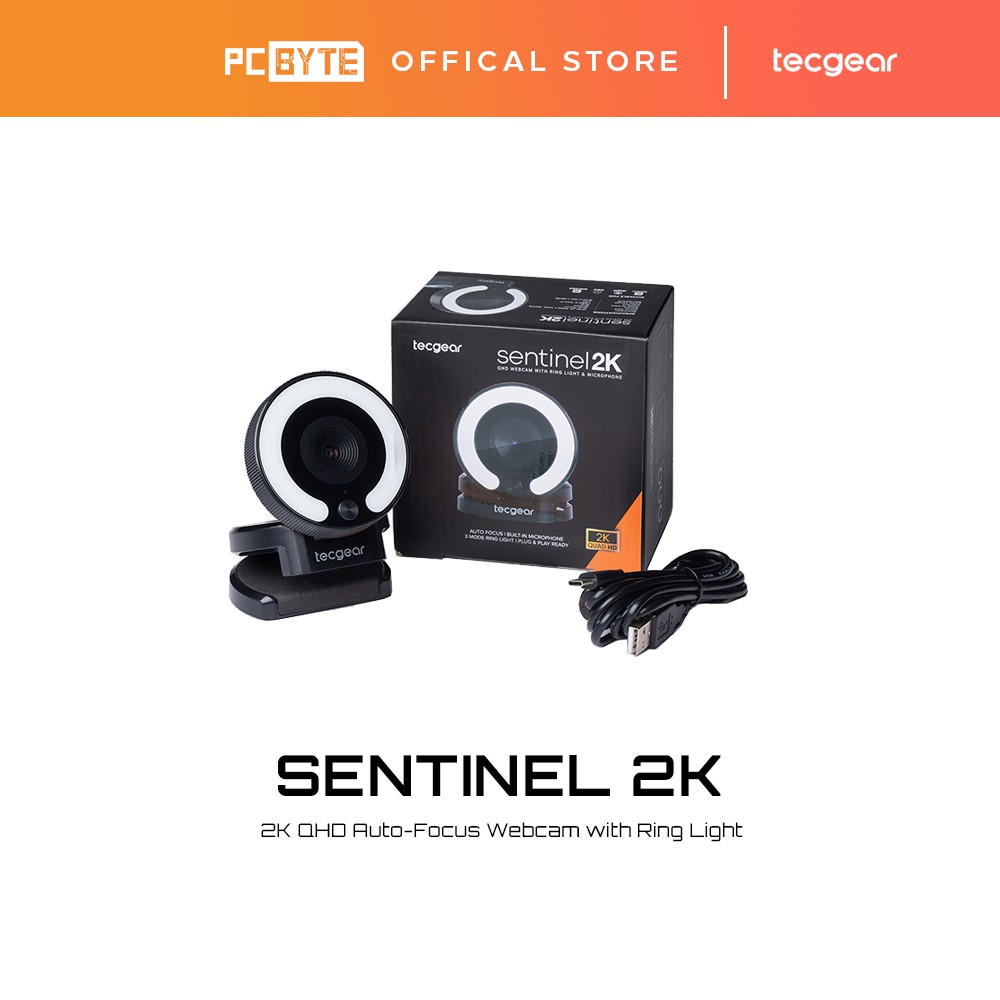 Tecgear Sentinel 2K QHD Webcam | Shopee Malaysia