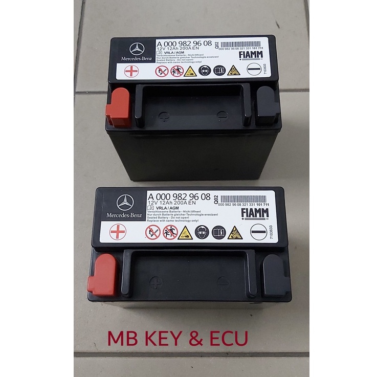 MERCEDES AGM VLRA AUXILIARY BATTERY W204 W207 W212 W213 W117 W176 Shopee Malaysia