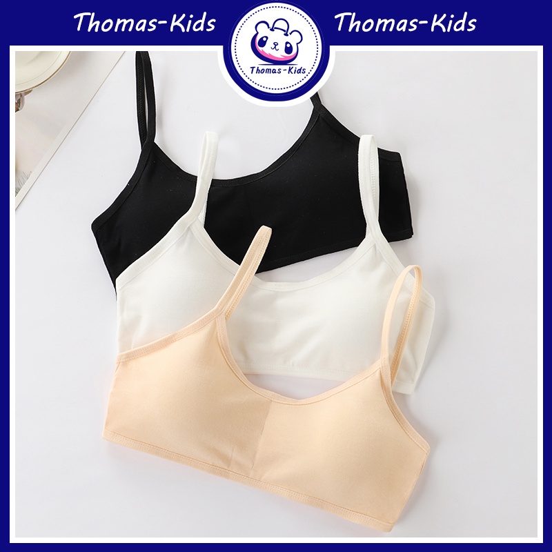 THOMAS KIDS] 8-16 Yrs Girls Training Bra Teenagers Girl Student Vest Junior  High School Students Sports Underwear