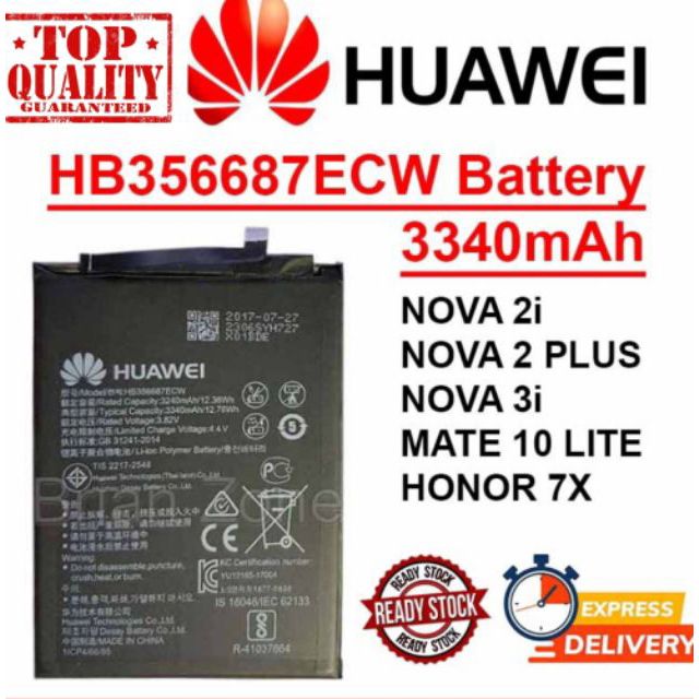 ORIGINAL QUALITY Huawei NOVA 2i/2 plus/NOVA 3i /Mate 10 Lite/Honor 7X ...