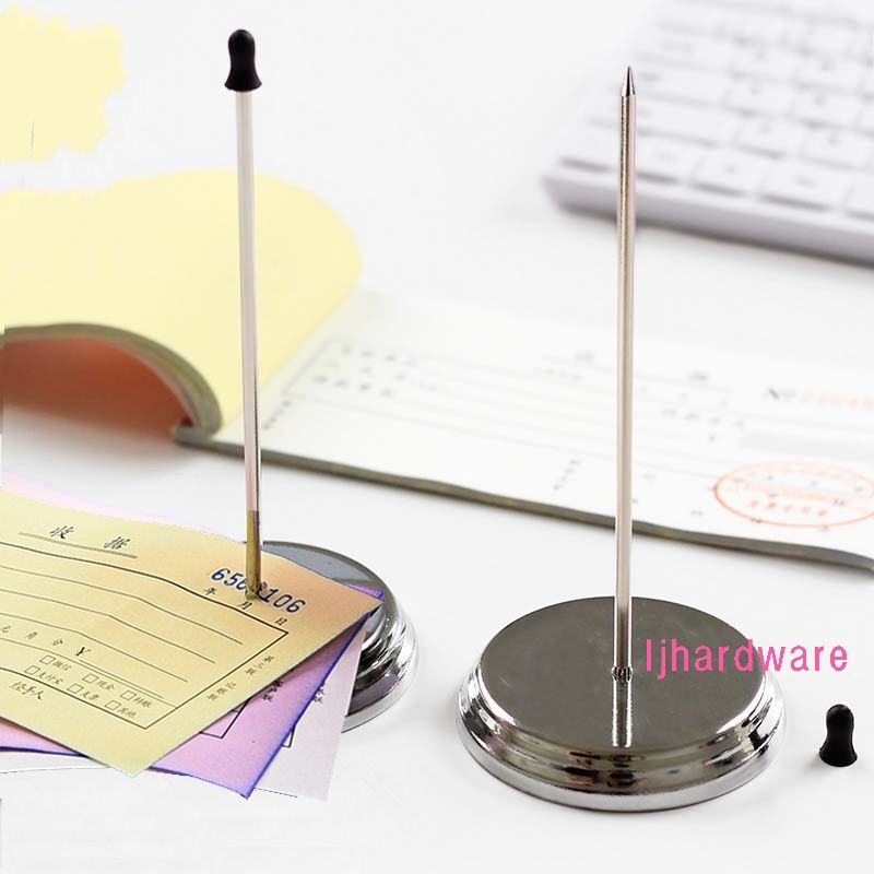 Ready stock》》 Stainless Steel Receipt Check Spindle Note Order Holder ...