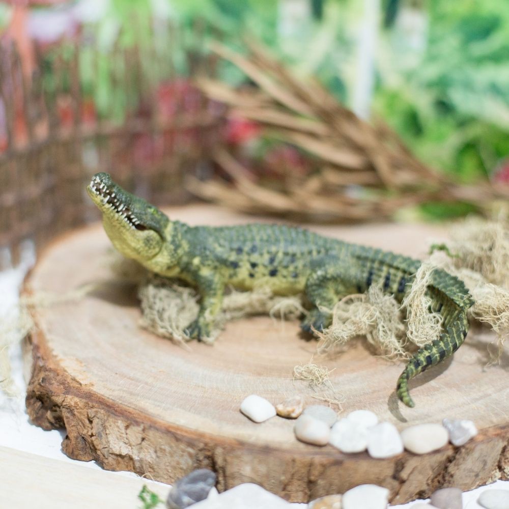 thumbnail image 2 of 30pcs Mini Resin Crocodile, 1.22 X 0.75 X 0.55 Inch Miniature Crocodile Figure Statue Mini Alligator Wildlife Animal Resin Figurine Statue Set For 2 of 12
