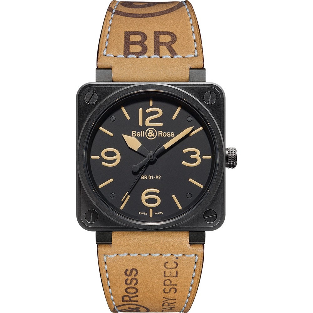 Bell Ross BR0192 HERITAGE Men s BR 01 92 HERITAGE 46mm Automatic