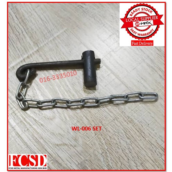 WL-006 Lorry Truck Wooden Body Steel Door Lock Set Set Kunci Pintu Lori ...