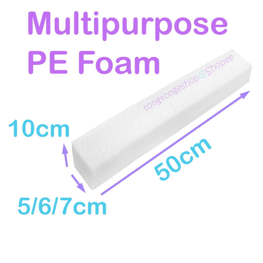5cm/6cm/7cm x 10cm x 50cm Multipurpose PE Foam Flower Sponge/Span Bunga ...
