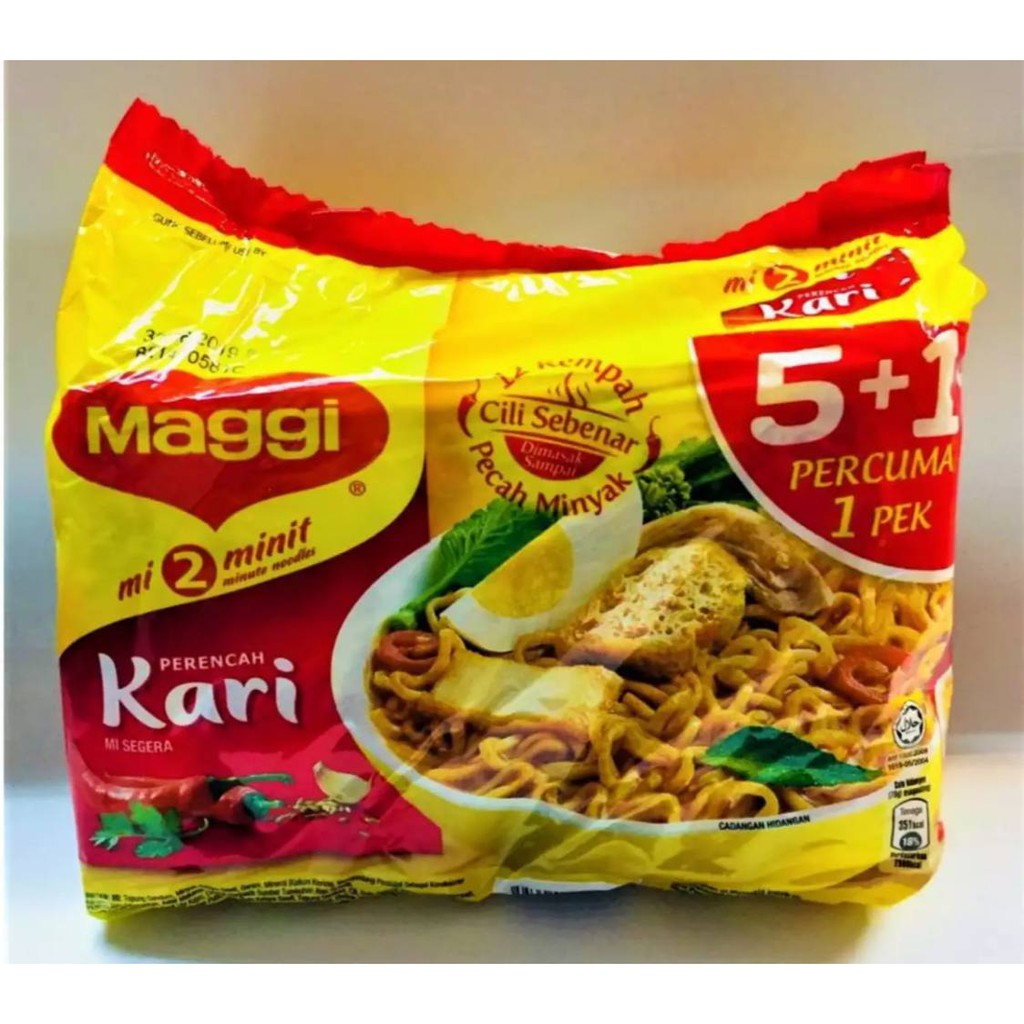 Nestle Maggi Mee Kari 6 X 79g Shopee Malaysia