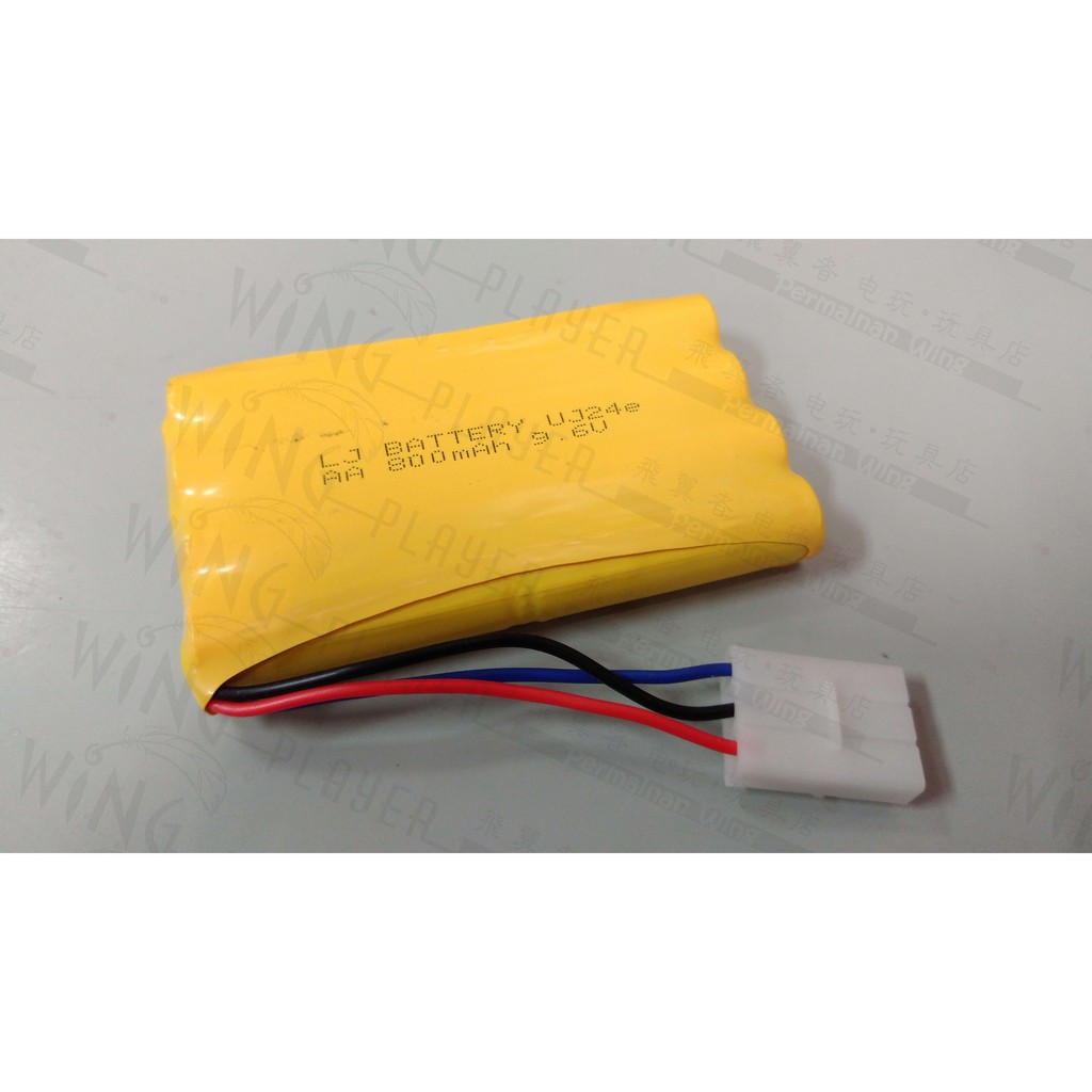 9.6V NI CD AA 800mAh RC Rechargeable 3 Pin Battery For RC Cars