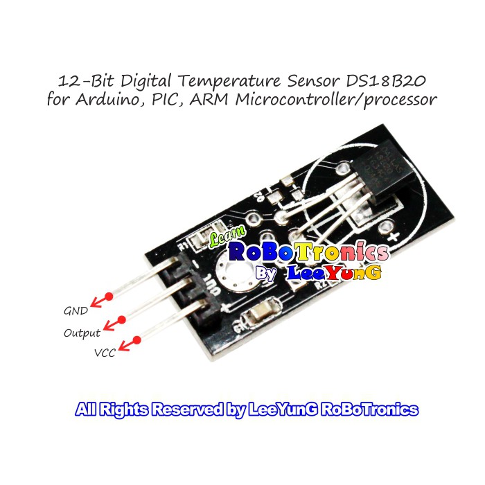 Arduino Temperature Sensor DS18B20 Module For RaspberryPi Smart Home ...