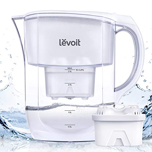 LEVOIT Water Filter Pitcher, 10 Cup Large Water Purifier(BPAFree) with