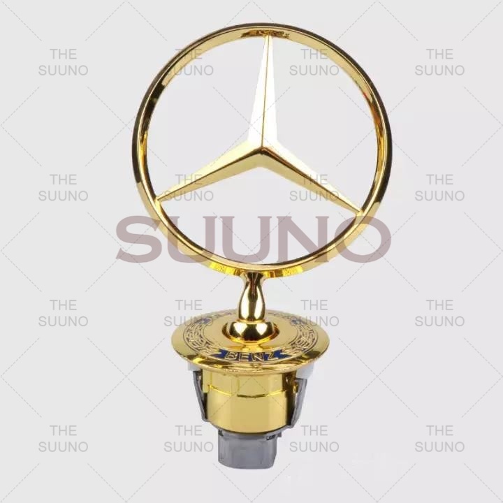 44 mm Mercedes Benz Bonnet Hood Logo Emblem Badge Gold W124 W202 W203 W208  W210