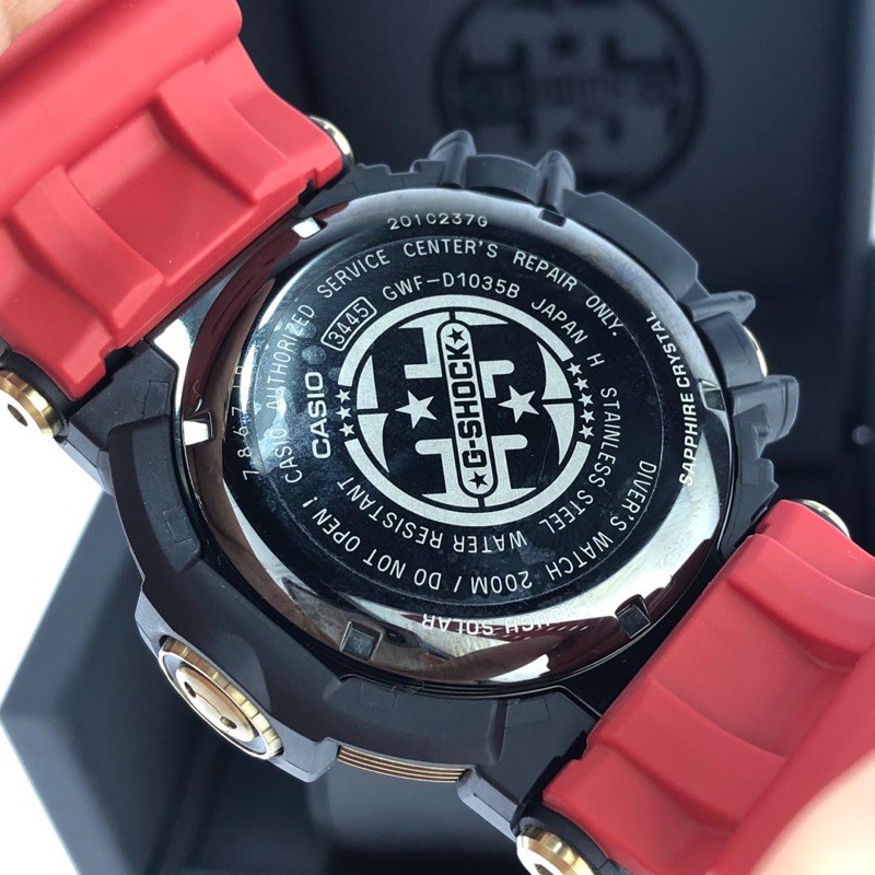 CASIO G Shock 35th Anniversary Gold Tornado Series GWF D1035B 1 Frogman TRIPLE SENSORS CARBON FIBER STRAP Shopee Malaysia