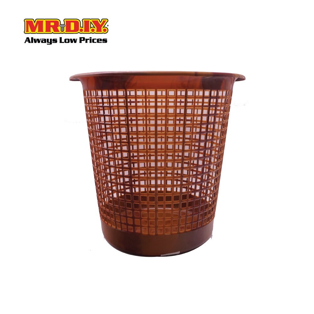 Plastic Dustbin Waste Basket Brown Shopee Malaysia