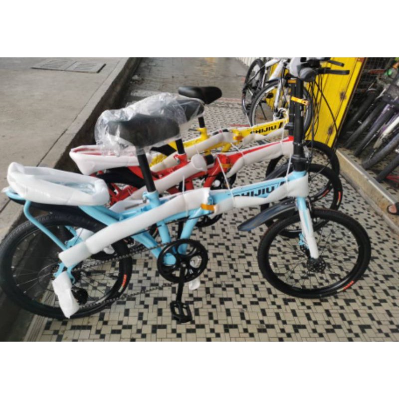 FOLDABLE BICYCLE basikal lipat 20 'inc with 7 gear Readystock | Shopee ...