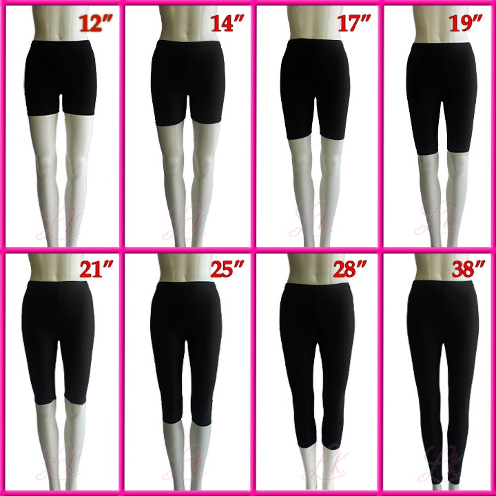 (HARGA BORONG) UNISEX SELUAR TIGHT AEROBIC PANTS 24-36 STRETCHABLE FULL ...