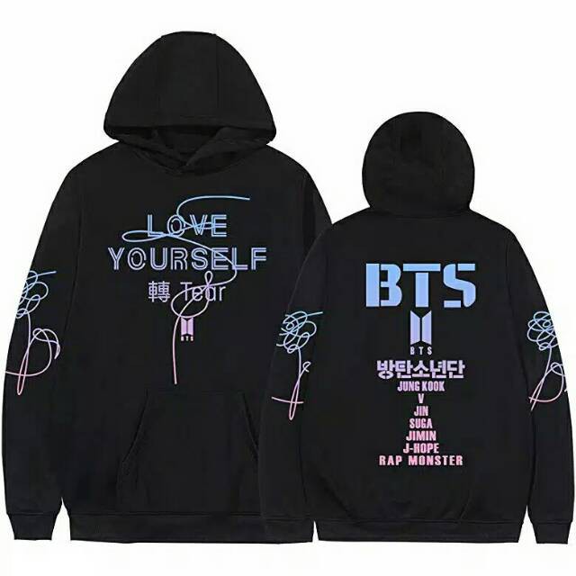 Bts LOVE YOURSELF Hoodie Sweater Gradation Jacket For Women Girls KOREA FLOWER Shopee Malaysia