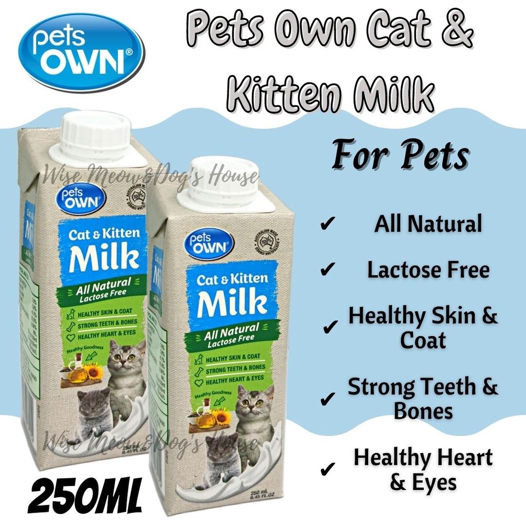 Pets Own Natural Cat & Kitten Milk For Pet Lactose Free Milk (250ml