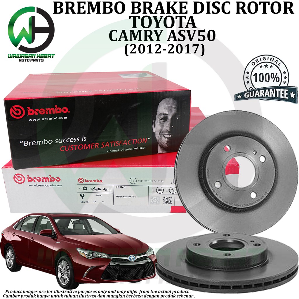 Toyota Camry Hybrid ASV50 Front / Rear Brake Disc Rotor Brembo [ 1Pair