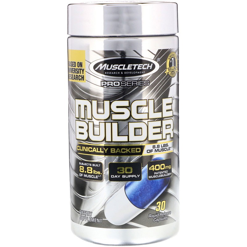 Muscletech, Pro Series, Muscle Builder, 30 RapidRelease Capsules