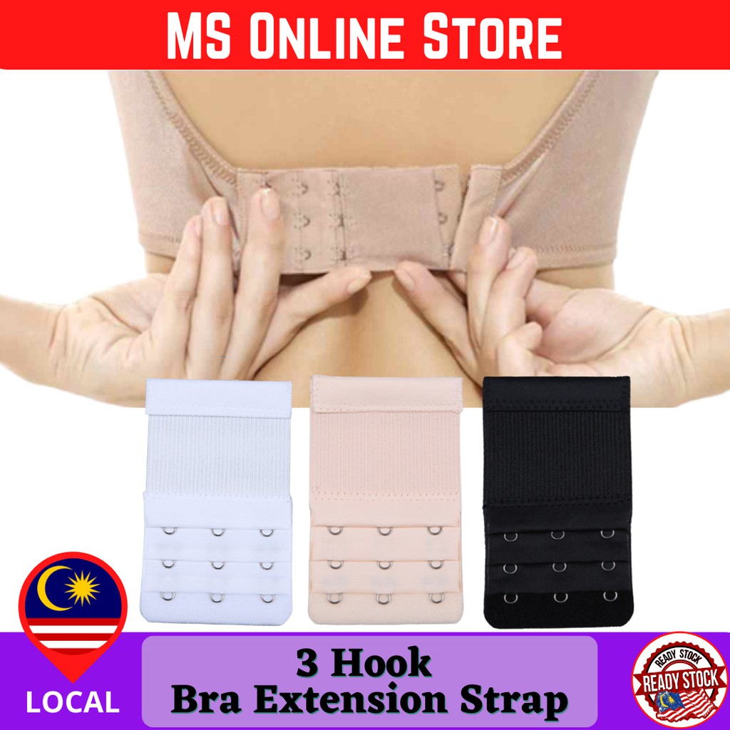 Three rows three buckles elastic band bra extension buckle (3 Hook Bra