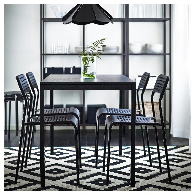 🔥READY STOCK🔥 IKEA TARENDO Table, black 110 x 67 cm dining table
