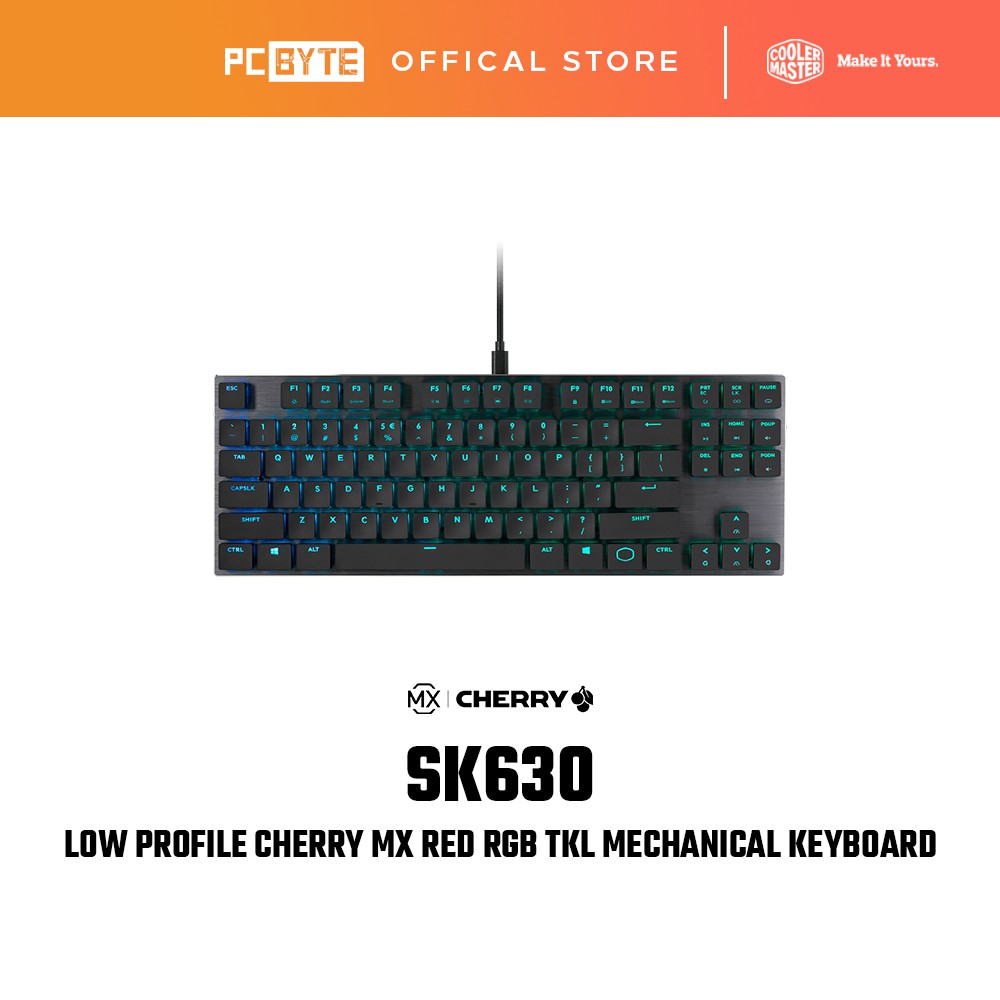 Cooler Master Masterkeys SK630 Cherry MX Red Low Profile Switch RGB 60