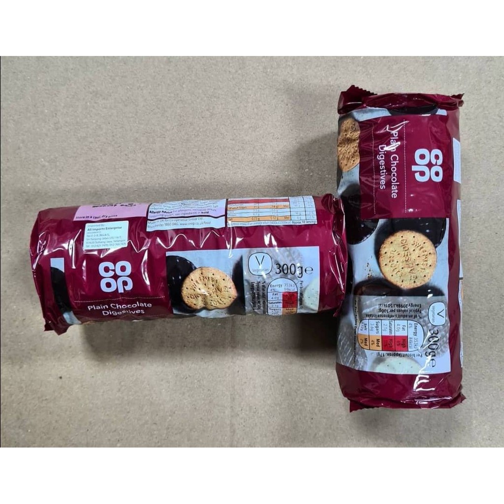 CO OP Plain Chocolate Digestive Biscuits 300g ~ IMPORTED | Shopee Malaysia