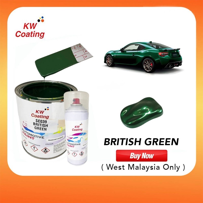 KW 2k Paint Se039 British Green Kereta Se039 British Green Cat Kereta ...