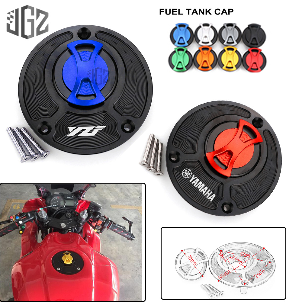 Motorradtank Gasdeckel Motorrad Keyless Lock Gas Tankdeckel Tankdeckel Für  Yamaha YZF R1 R6 R3 R25 R15 R125 MT01 MT15 MT25 MT03 Modifikations- und  Upgrade-Zubehör (Farbe : Blau) : : Auto & Motorrad