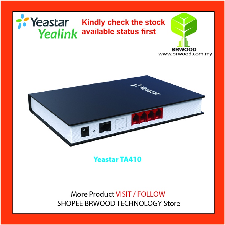 YEASTAR TA410: NEOGATE VOIP GATEWAY WITH 4 FXO PORT | Shopee Malaysia