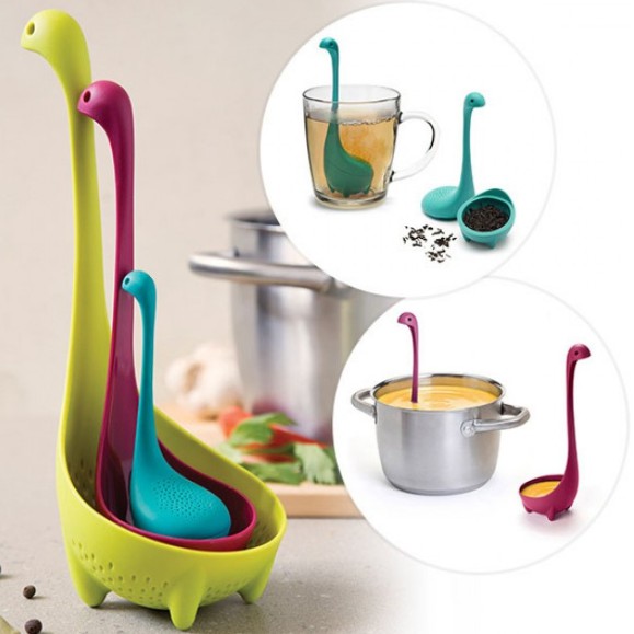 Quirky Loch Ness Monster Kitchen Utensils by OTOTO