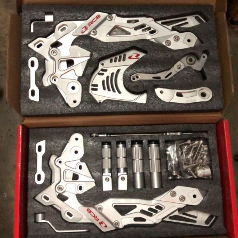 RACING BOY RCB RACING FOOTREST/SINGLE FOOTREST S2 S3 BLACK GOLD RED