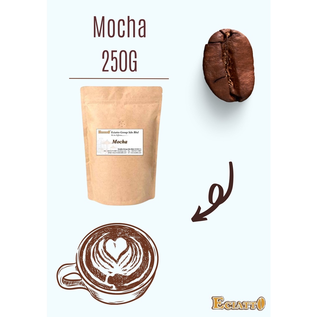 ECIATTO Mocha Fresh Roast Coffee Bean Mocha Coffee (100g) Halal Coffee
