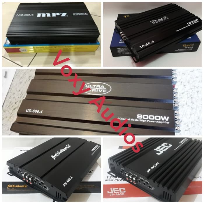 Power Amplifier 4 CHANNEL AUDIOBANK JEC MRZ THUMP ULTRA DRIVE ORIGINAL
