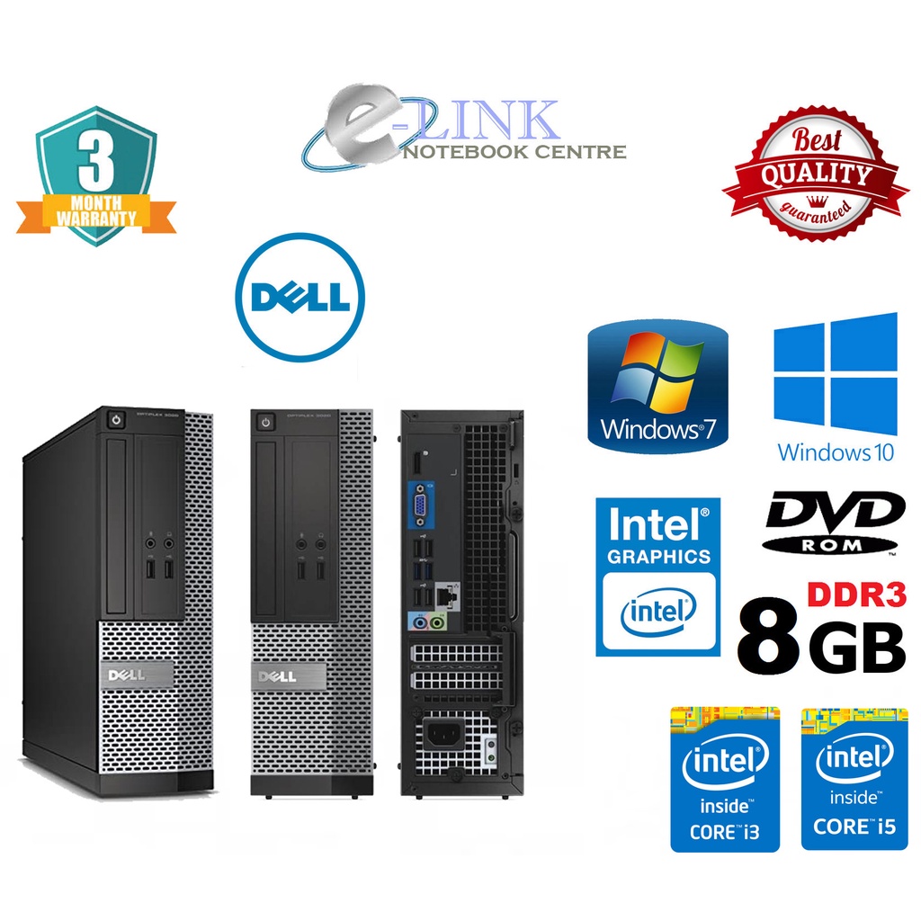 50 Dell I3 I5 4th Generation Dell Optiplex 9020 Sff Intel I3 I5 4th Gen 4 8gb Ddr3 Ram