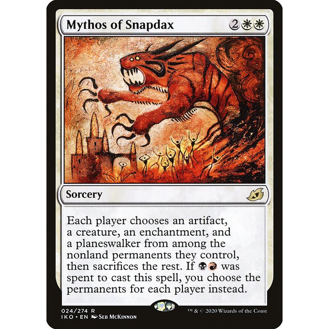 Mythos of Snapdax | [IKO][R][Sorcery][MTG Singles] | Shopee Malaysia