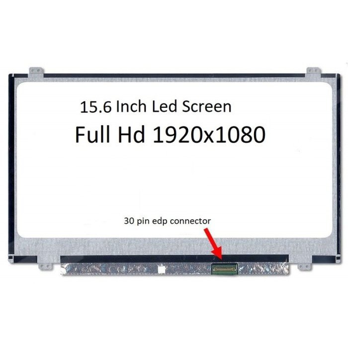 Écran LCD LED 15,6" IPS N156HGE-EAB Remplacement - Full HD 1920x1080, 30 Broches, Compatibilité Large