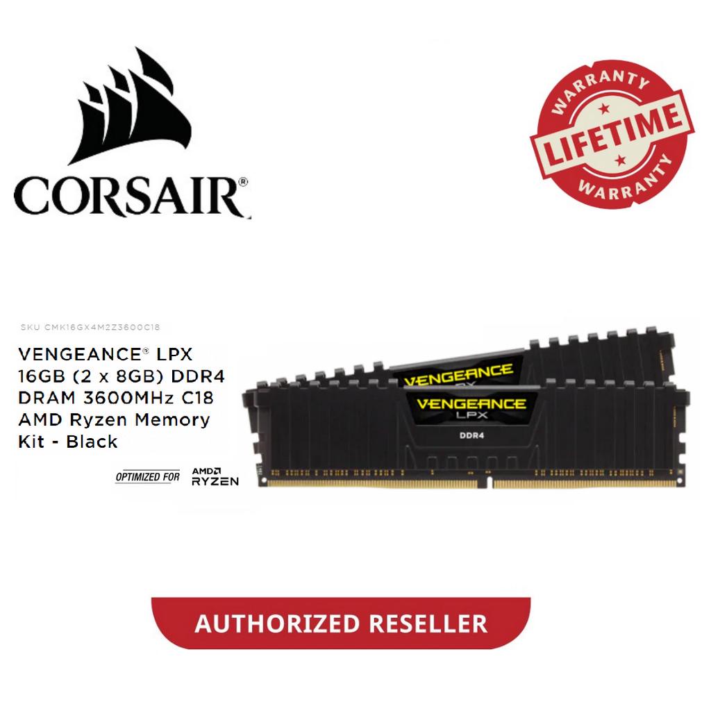 Corsair VENGEANCE® LPX 16 Go (2 x 8 Go) DDR4 3600MHz C18 (D)